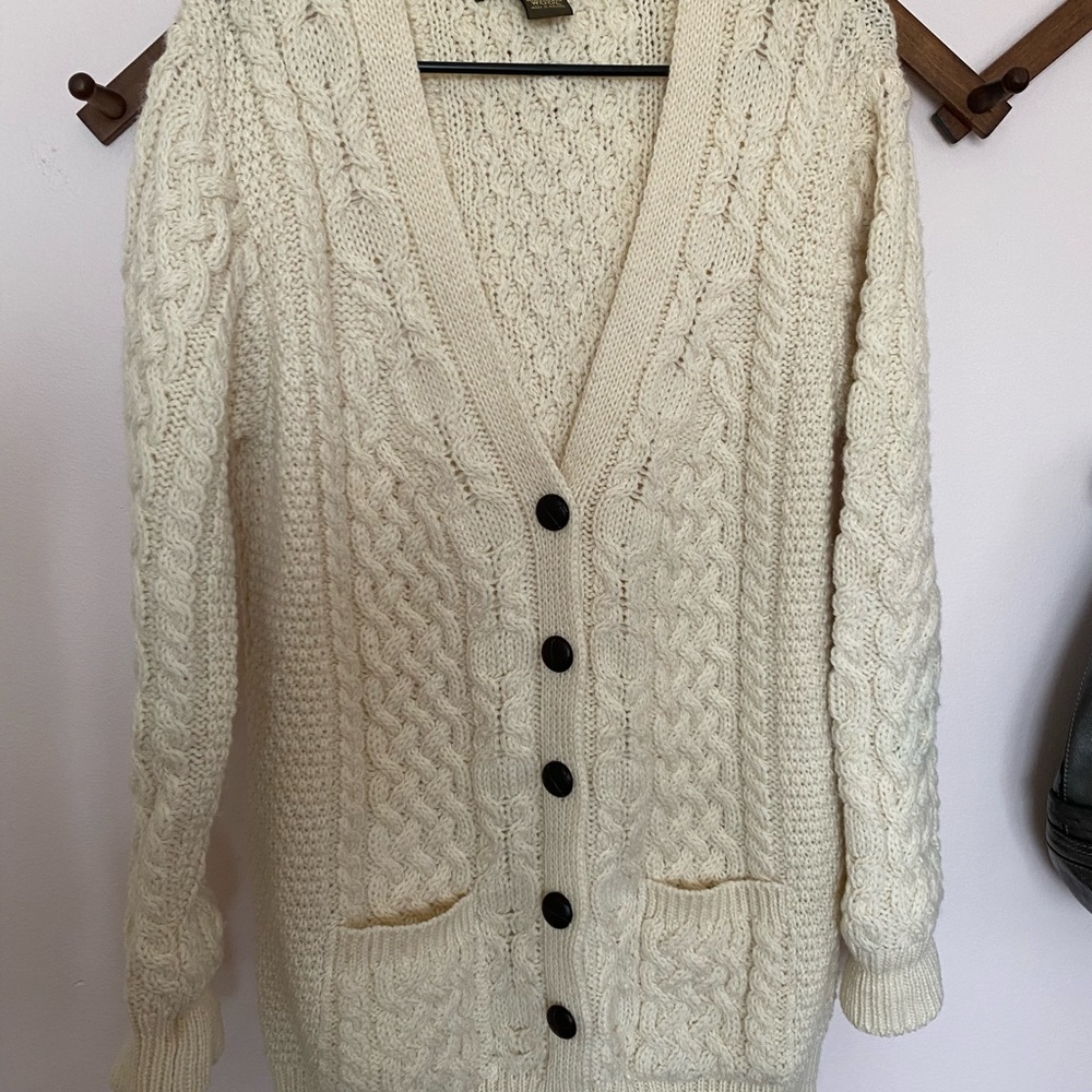 Irish knit cardigan